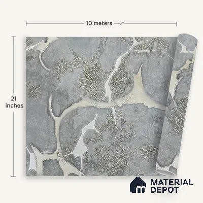 MH 266 | 10 Meter x 21 Inches Marble Look Wallpaper - 57.37 Sq. Ft.