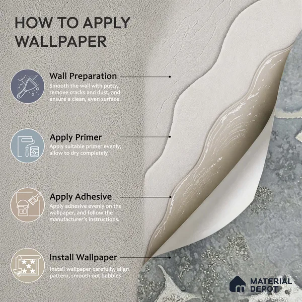 MH 266 | 10 Meter x 21 Inches Marble Look Wallpaper - 57.37 Sq. Ft.