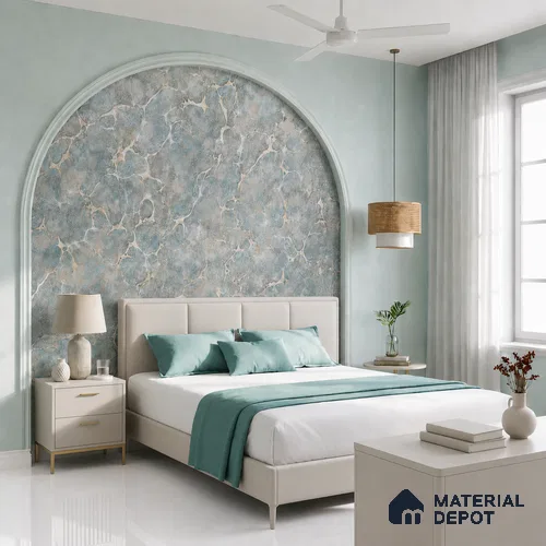 MH 265 | 10 Meter x 21 Inches Marble Look Wallpaper - 57.37 Sq. Ft.