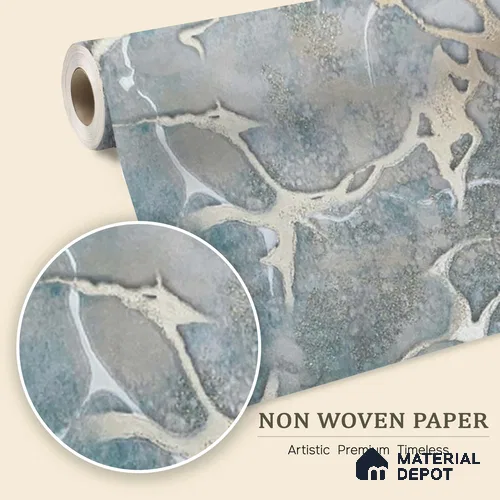MH 265 | 10 Meter x 21 Inches Marble Look Wallpaper - 57.37 Sq. Ft.