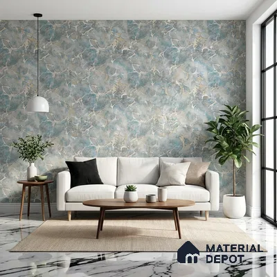 MH 265 | 10 Meter x 21 Inches Marble Look Wallpaper - 57.37 Sq. Ft.