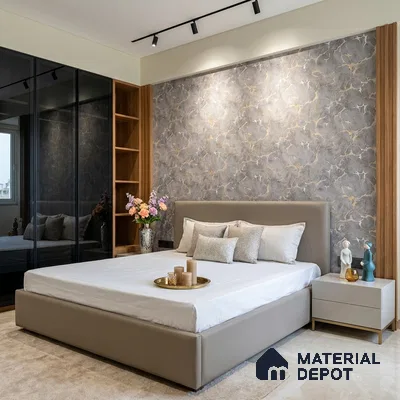 MH 267 | 10 Meter x 21 Inches Marble Look Wallpaper - 57.37 Sq. Ft.