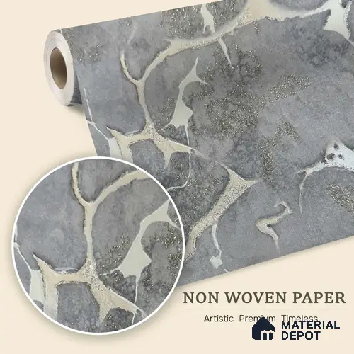 MH 267 | 10 Meter x 21 Inches Marble Look Wallpaper - 57.37 Sq. Ft.