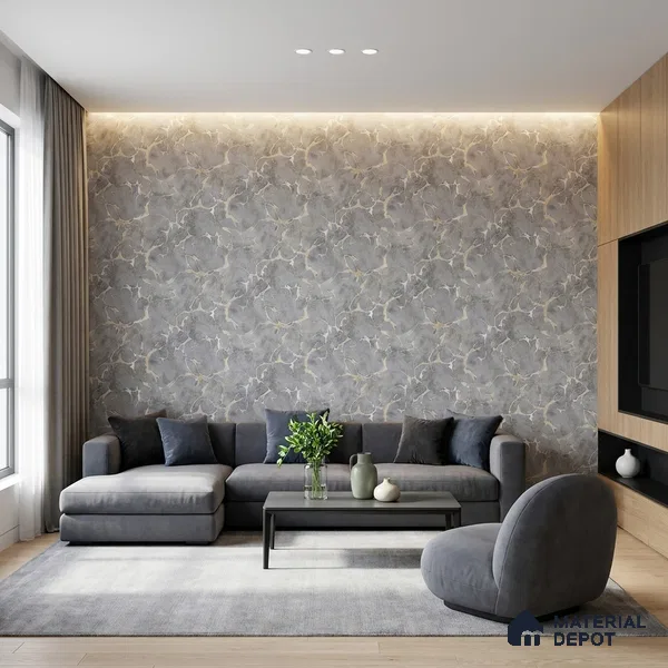 MH 267 | 10 Meter x 21 Inches Marble Look Wallpaper - 57.37 Sq. Ft.