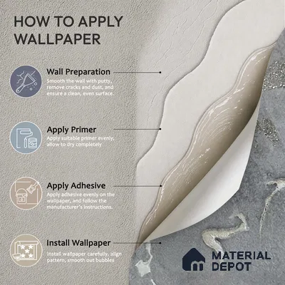 MH 267 | 10 Meter x 21 Inches Marble Look Wallpaper - 57.37 Sq. Ft.