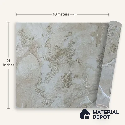 MH 264 | 10 Meter x 21 Inches Marble Look Wallpaper - 57.37 Sq. Ft. | Minimum 10% wastage during installation