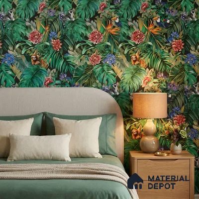 74067-2 | 5 Meter x 42 Inches Florals Look Wallpaper - 57 Sq. Ft. | Minimum 15% wastage during installation