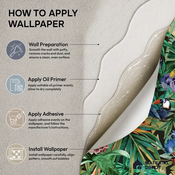 74067-2 | 5 Meter x 42 Inches Florals Look Wallpaper - 57 Sq. Ft. | Minimum 15% wastage during installation