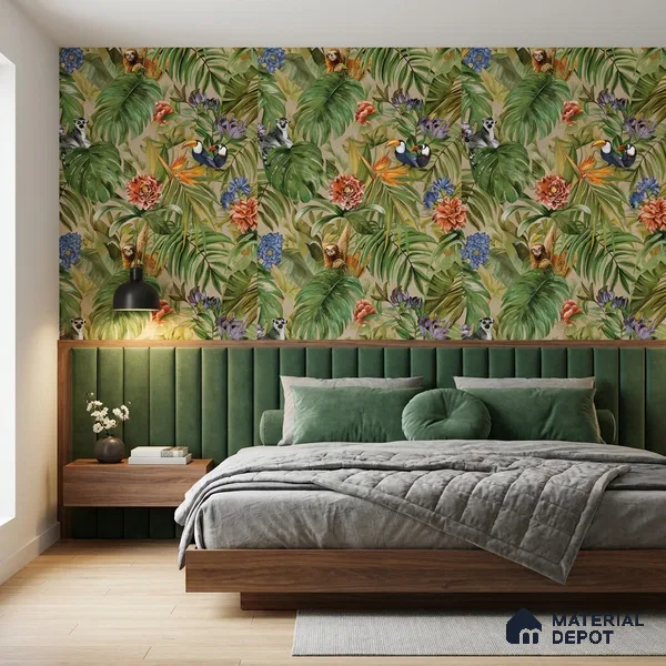 74067-1 | 5 Meter x 42 Inches Florals Look Wallpaper - 57 Sq. Ft. | Minimum 15% wastage during installation
