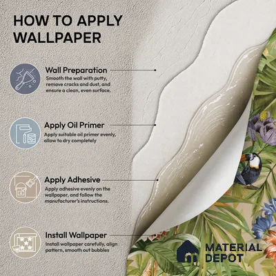 74067-1 | 5 Meter x 42 Inches Florals Look Wallpaper - 57 Sq. Ft.  | Minimum 15% wastage during installation