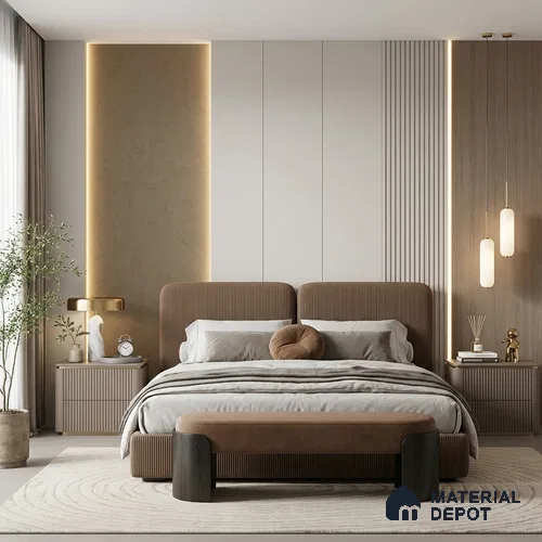 12140 | 5 Meter x 42 Inches Fabric Look Wallpaper - 57.41 Sq. Ft. | Minimum 10% wastage during installation