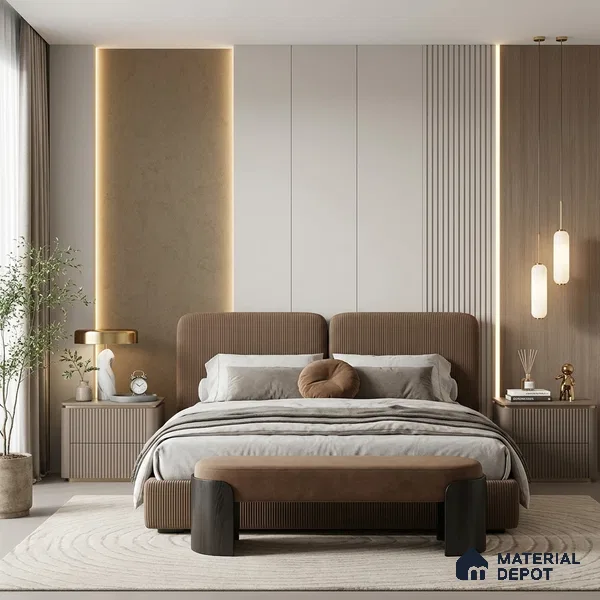 12140 | 5 Meter x 42 Inches Fabric Look Wallpaper - 57.41 Sq. Ft. | Minimum 10% wastage during installation