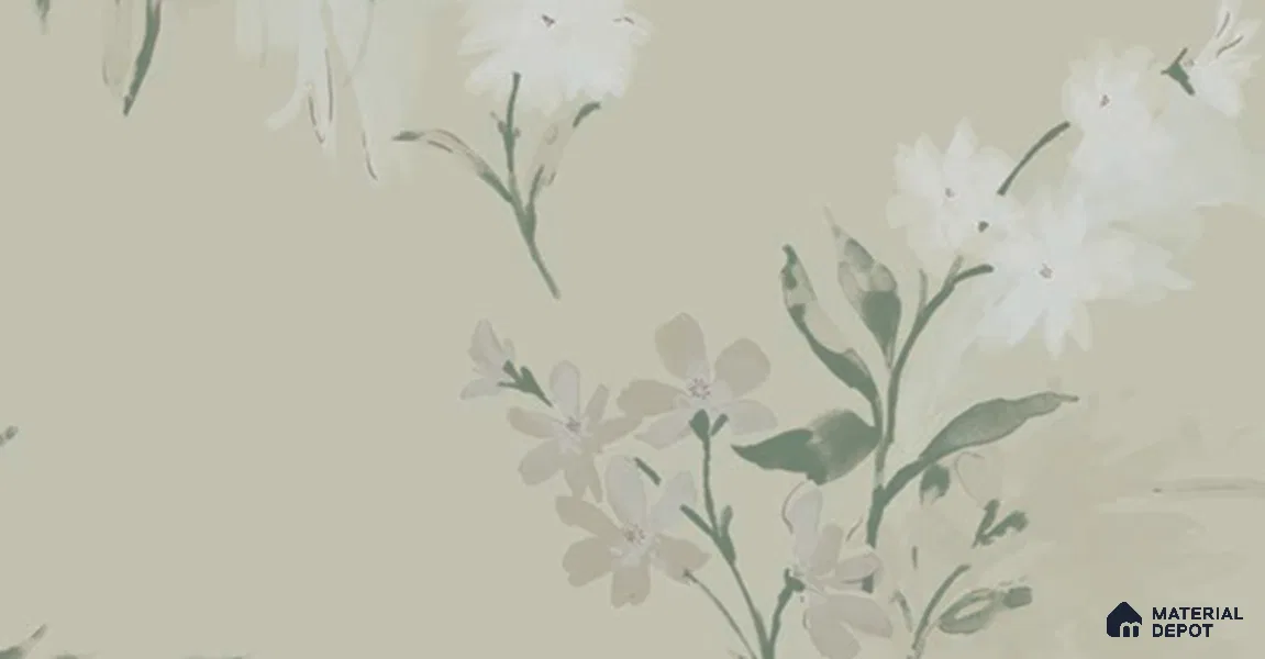 SY1171 F | 10 Meter x 21 Inches Florals Look Wallpaper - 57.37 Sq. Ft. | Minimum 15% wastage during installation
