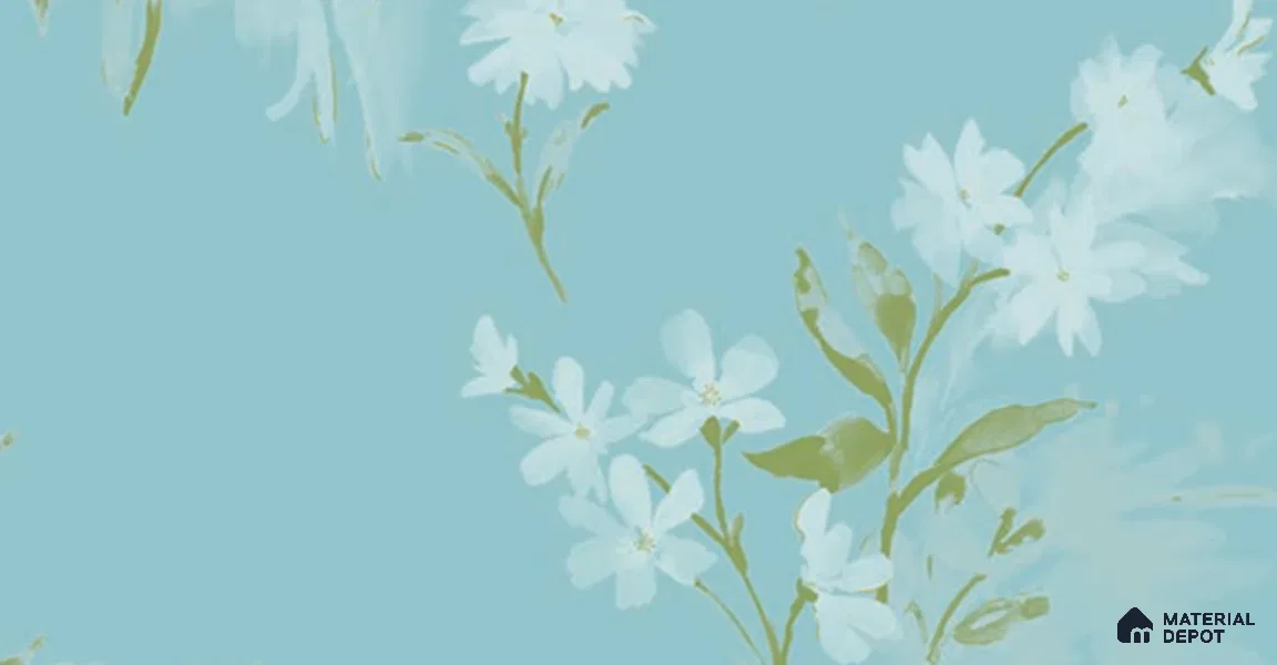 SY1173 F | 10 Meter x 21 Inches Florals Look Wallpaper - 57.37 Sq. Ft. | Minimum 15% wastage during installation