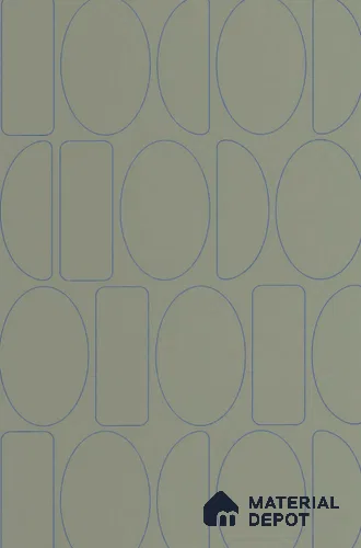 89927103 | Grey Oval Outline Geometric Wallpaper - 10 Meter x 21 Inches, 57.37 Sq. Ft. (Min. 15% Wastage)
