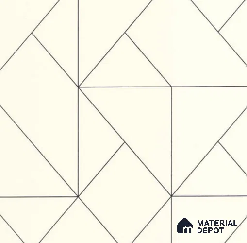 89951904 | 10 Meter x 21 Inches Geometric Look Wallpaper - 57.37 Sq. Ft. | Minimum 15% wastage during installation