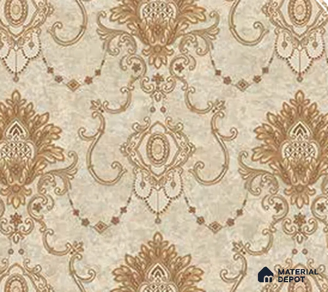 190903 | 5 Meter x 42 Inches Damask Look Wallpaper - 57.41 Sq. Ft.