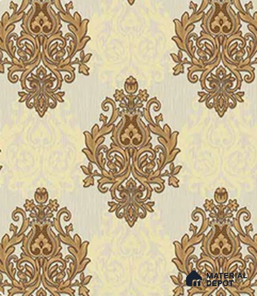 190931 | 5 Meter x 42 Inches Damask Look Wallpaper - 57.41 Sq. Ft.