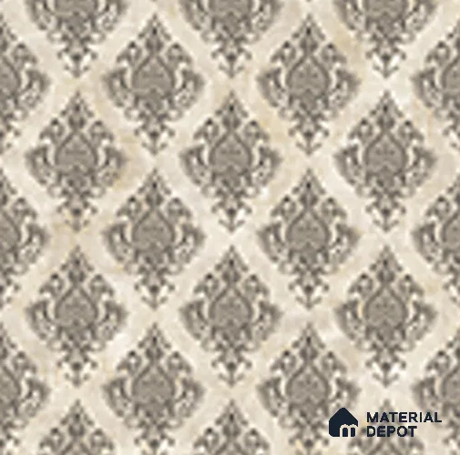 FA29119 | 10 Meter x 21 Inches Damask Look Wallpaper - 57.37 Sq. Ft. | Minimum 15% wastage during installation