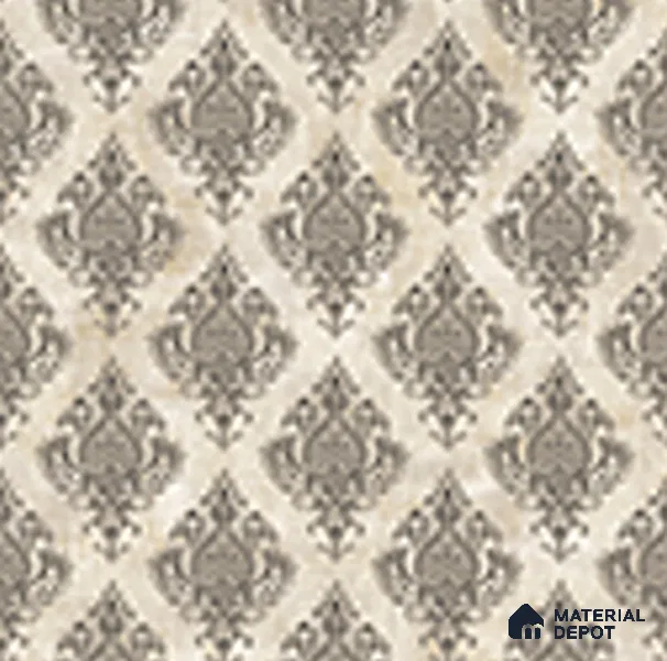 FA29119 | 10 Meter x 21 Inches Damask Look Wallpaper - 57.37 Sq. Ft. | Minimum 15% wastage during installation