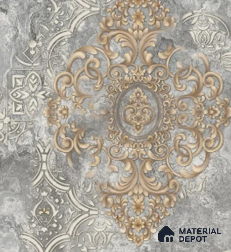 4016 | 10 Meter x 21 Inches Damask Look Wallpaper - 57.41 Sq. Ft. | Minimum 15% wastage during installation
