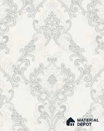 81385-1 | 5 Meter x 42 Inches Damask Look Wallpaper - 57 Sq. Ft. | Minimum 15% wastage during installation