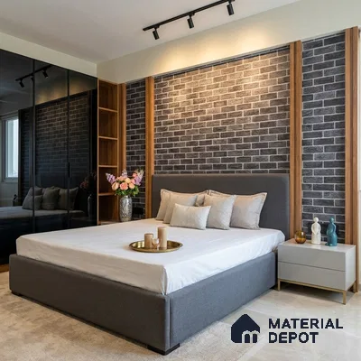 MH 250 | 10 Meter x 21 Inches Stone Look Wallpaper - 57.37 Sq. Ft.