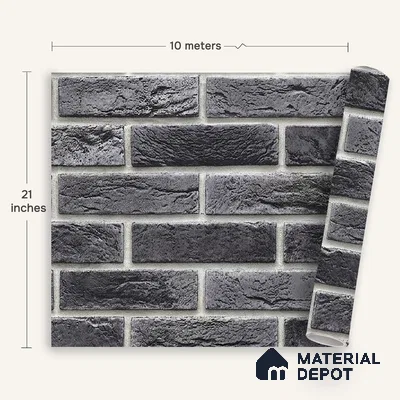 MH 250 | 10 Meter x 21 Inches Stone Look Wallpaper - 57.37 Sq. Ft.