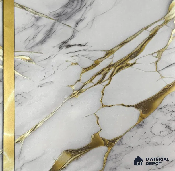 170-45 | 9.6 Meter x 20.87 Inches Marble Look Wallpaper - 54.77 Sq. Ft. | Minimum 10% wastage during installation