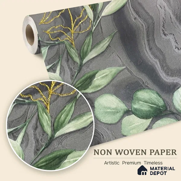 MH 241 | 10 Meter x 21 Inches Florals Look Wallpaper - 57.37 Sq. Ft. | Minimum 15% wastage during installation