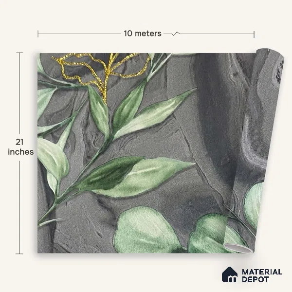 MH 241 | 10 Meter x 21 Inches Florals Look Wallpaper - 57.37 Sq. Ft. | Minimum 15% wastage during installation