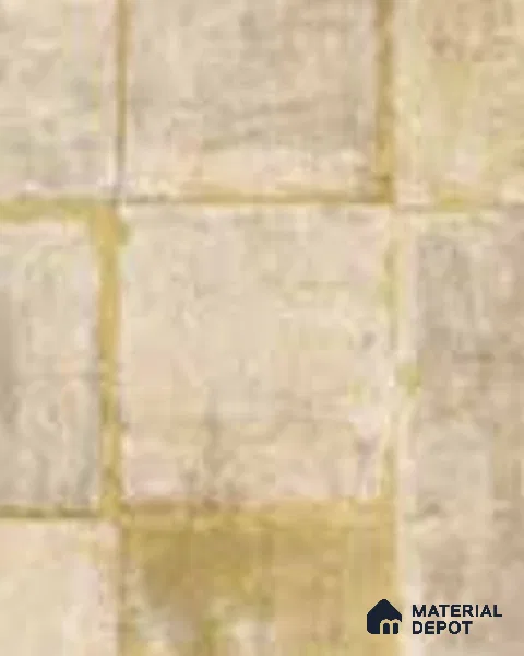 81378-3 | Golden Yellow Weathered Block Patterned Wallpaper - 5 Meter x 42 Inches, 57 Sq. Ft. (Min. 15% Wastage)