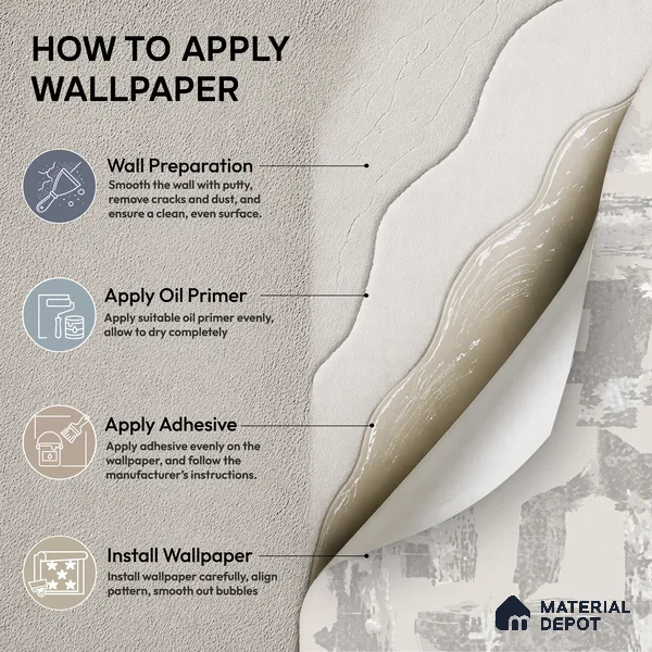74066-1 | 5 Meter x 42 Inches Patterned Look Wallpaper - 57 Sq. Ft.  | Minimum 15% wastage during installation