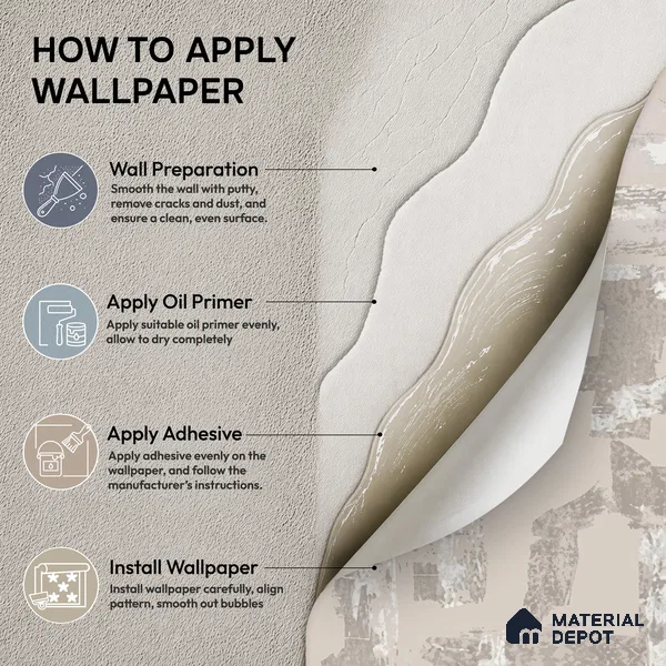 74066-2 | 5 Meter x 42 Inches Patterned Look Wallpaper - 57 Sq. Ft. | Minimum 15% wastage during installation