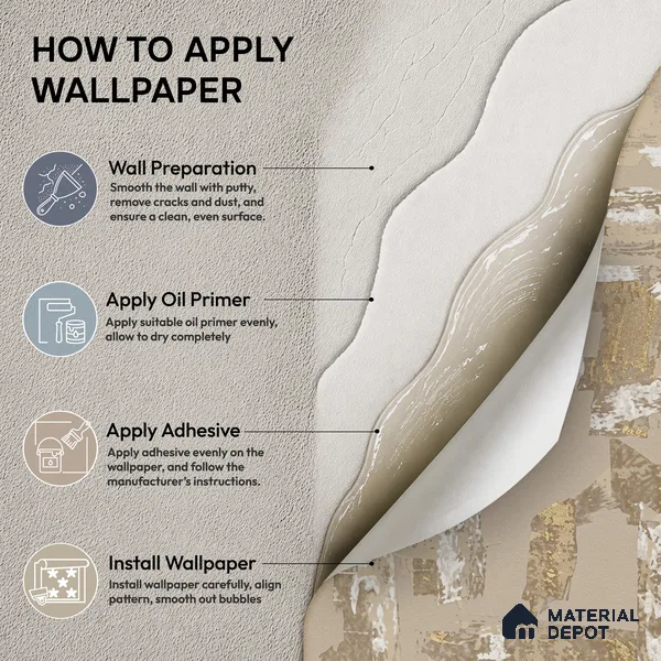 74066-3 | 5 Meter x 42 Inches Patterned Look Wallpaper - 57 Sq. Ft. | Minimum 15% wastage during installation
