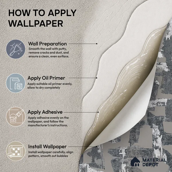 74066-4 | 5 Meter x 42 Inches Patterned Look Wallpaper - 57 Sq. Ft.  | Minimum 15% wastage during installation