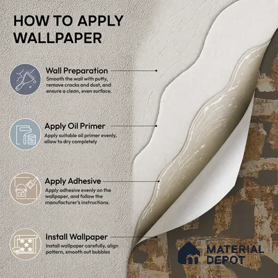 74066-5 | Brown & Copper Weathered Patchwork Patterned Wallpaper - 5 Meter x 42 Inches, 57 Sq. Ft. (Min. 15% Wastage)