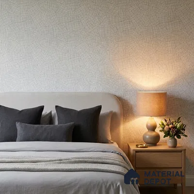 74058-1 | Grey Fine Web Crackle Patterned Wallpaper - 5 Meter x 42 Inches, 57 Sq. Ft. (Min. 15% Wastage)