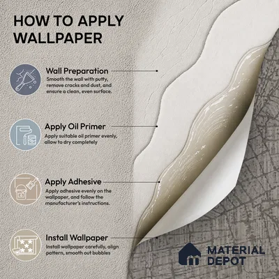 74058-4 | Grey Crackle Line Patterned Wallpaper - 5 Meter x 42 Inches, 57 Sq. Ft. (Min. 15% Wastage)