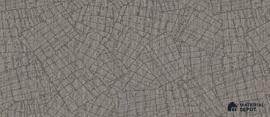 74058-4 | Grey Crackle Line Patterned Wallpaper - 5 Meter x 42 Inches, 57 Sq. Ft. (Min. 15% Wastage)