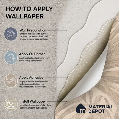 74060-3 | 5 Meter x 42 Inches Florals Look Wallpaper - 57 Sq. Ft.  | Minimum 15% wastage during installation