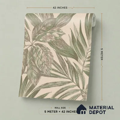 74060-4 | 5 Meter x 42 Inches Florals Look Wallpaper - 57 Sq. Ft.  | Minimum 15% wastage during installation