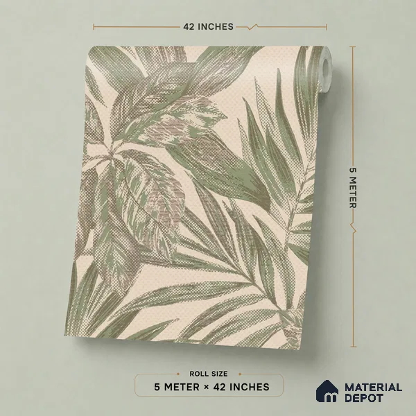 74060-4 | 5 Meter x 42 Inches Florals Look Wallpaper - 57 Sq. Ft. | Minimum 15% wastage during installation