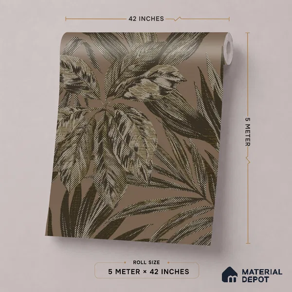 74060-5 | 5 Meter x 42 Inches Florals Look Wallpaper - 57 Sq. Ft.  | Minimum 15% wastage during installation