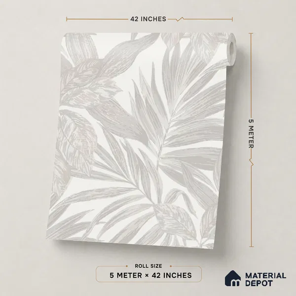 74060-1 | 5 Meter x 42 Inches Florals Look Wallpaper - 57 Sq. Ft. | Minimum 15% wastage during installation