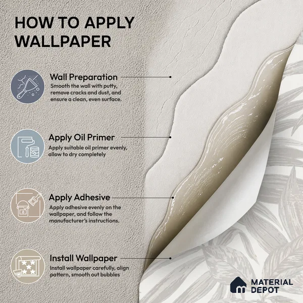 74060-1 | 5 Meter x 42 Inches Florals Look Wallpaper - 57 Sq. Ft. | Minimum 15% wastage during installation
