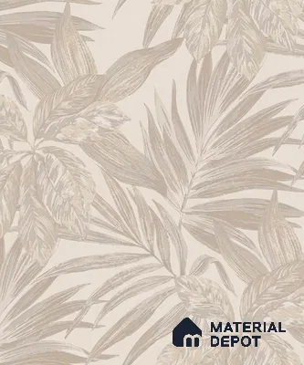 74060-2 | Pearl Beige Leaf Cluster Floral Wallpaper - 5 Meter x 42 Inches, 57 Sq. Ft. (Min. 15% Wastage)