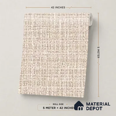 74059-2 | 5 Meter x 42 Inches Fabric Look Wallpaper - 57 Sq. Ft.  | Minimum 10% wastage during installation