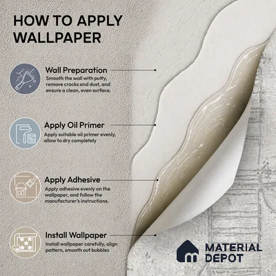 74062-1 | 5 Meter x 42 Inches Patterned Look Wallpaper - 57 Sq. Ft.  | Minimum 15% wastage during installation