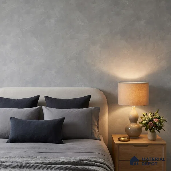 74061-1 | Grey Smooth Concrete Textured Wallpaper - 5 Meter x 42 Inches, 57 Sq. Ft. (Min. 15% Wastage)